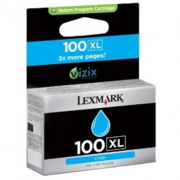 Lexmark 100XL, Lexmark 14N1069E azurová